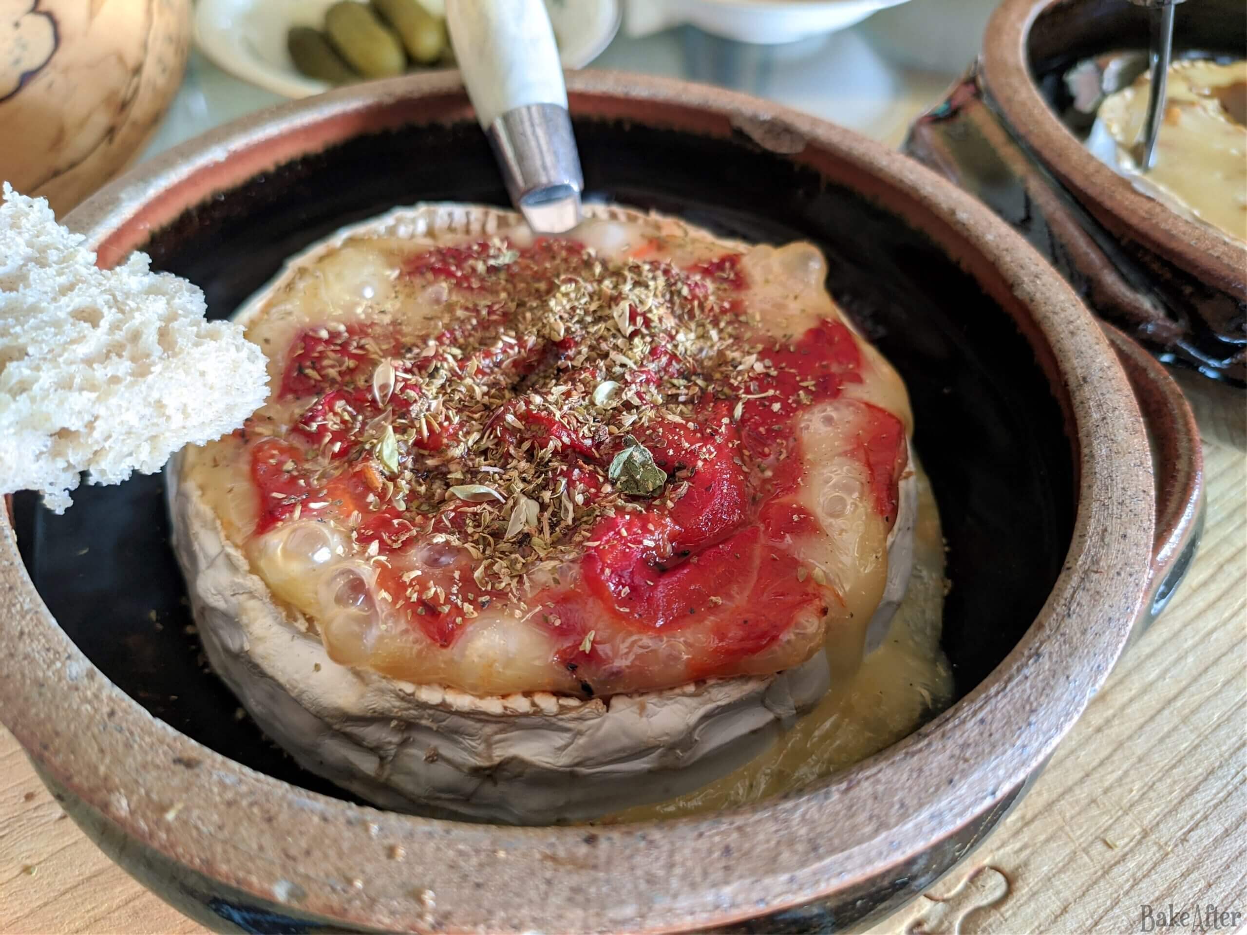 Roasted Brie Cheese with Peppers · Bake After Recipe