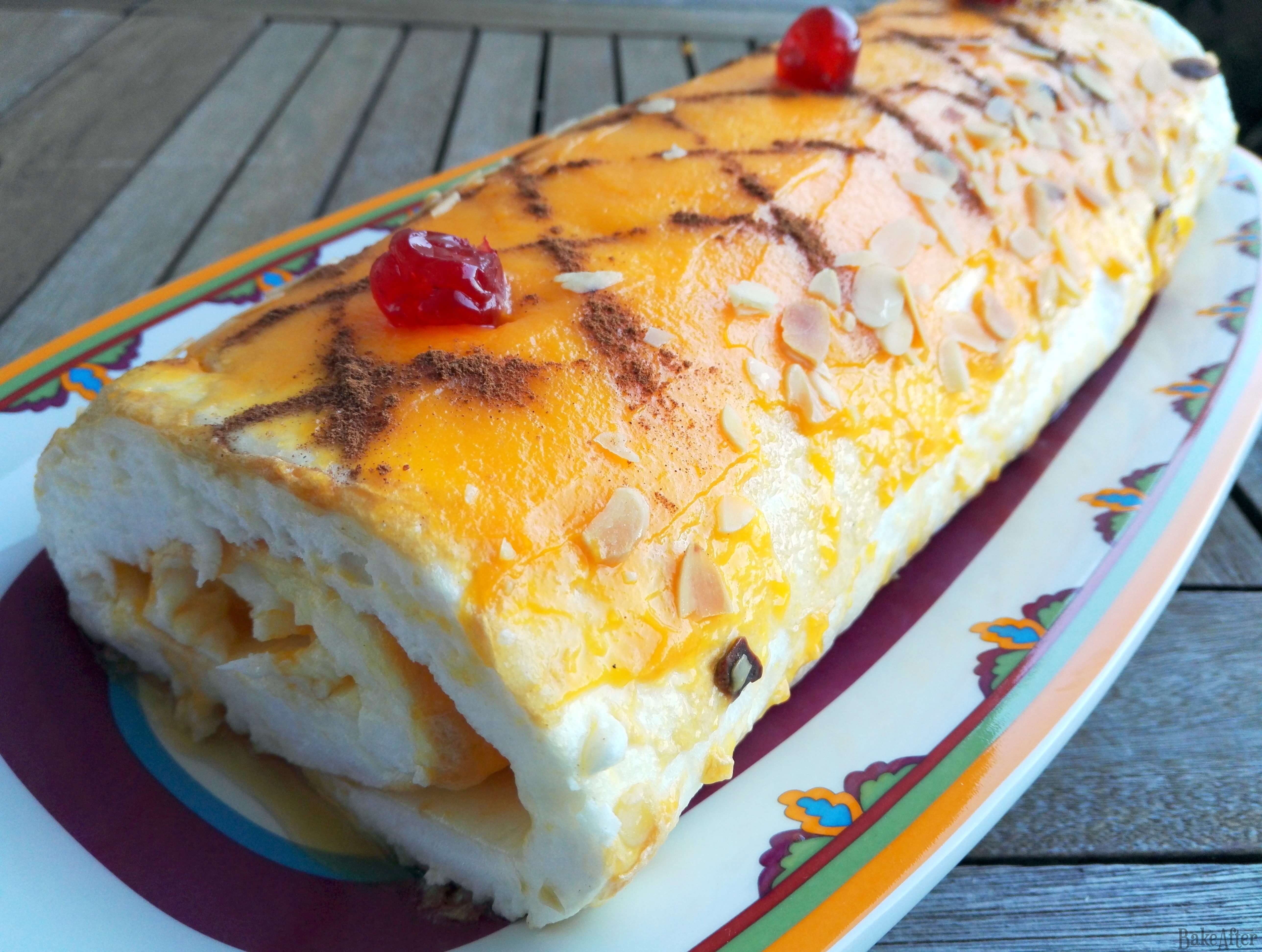 Christmas Meringue Swiss Roll · Bake After Recipe