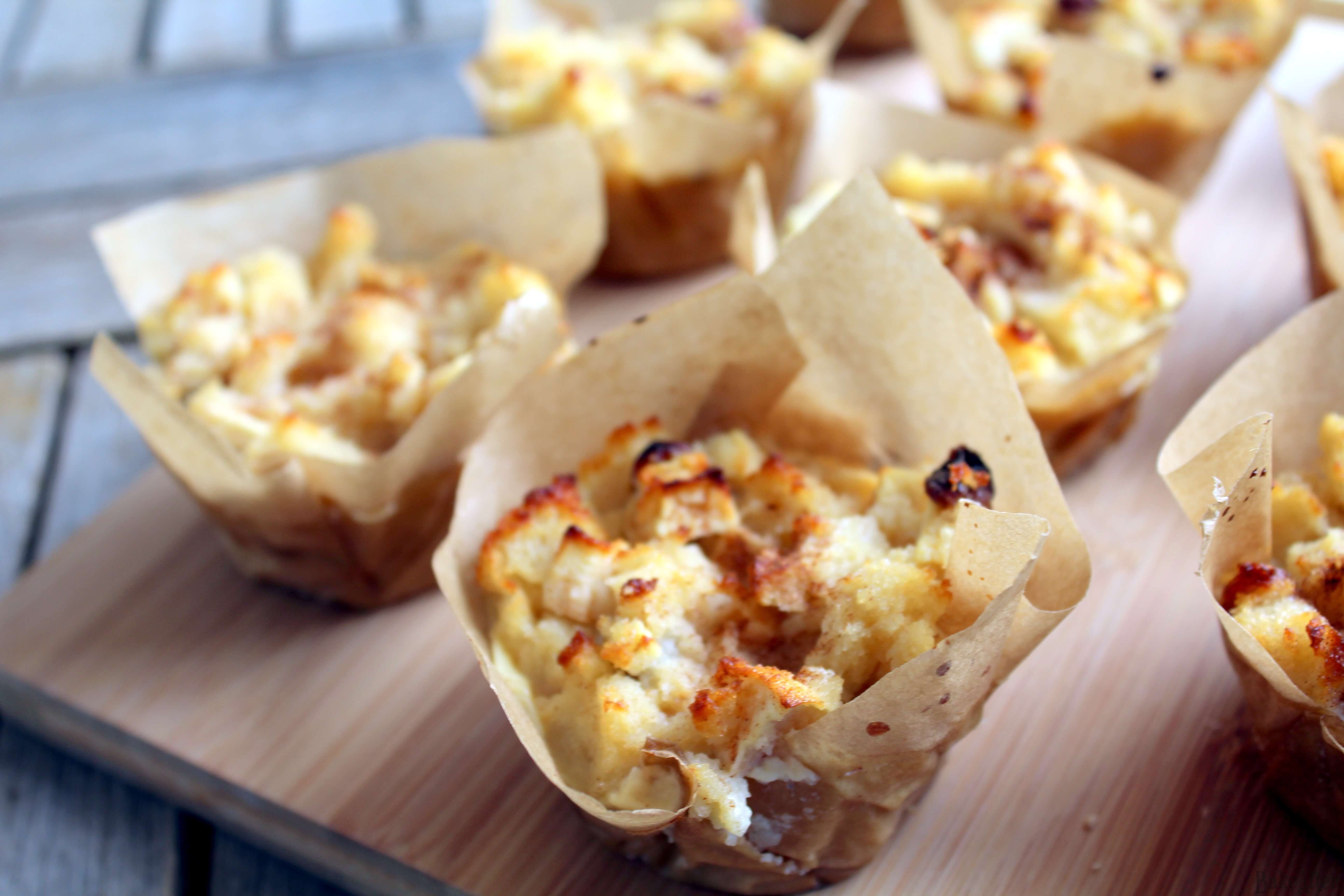 Mini Bread Puddings With Apple and Raisins · Bake After Recipe
