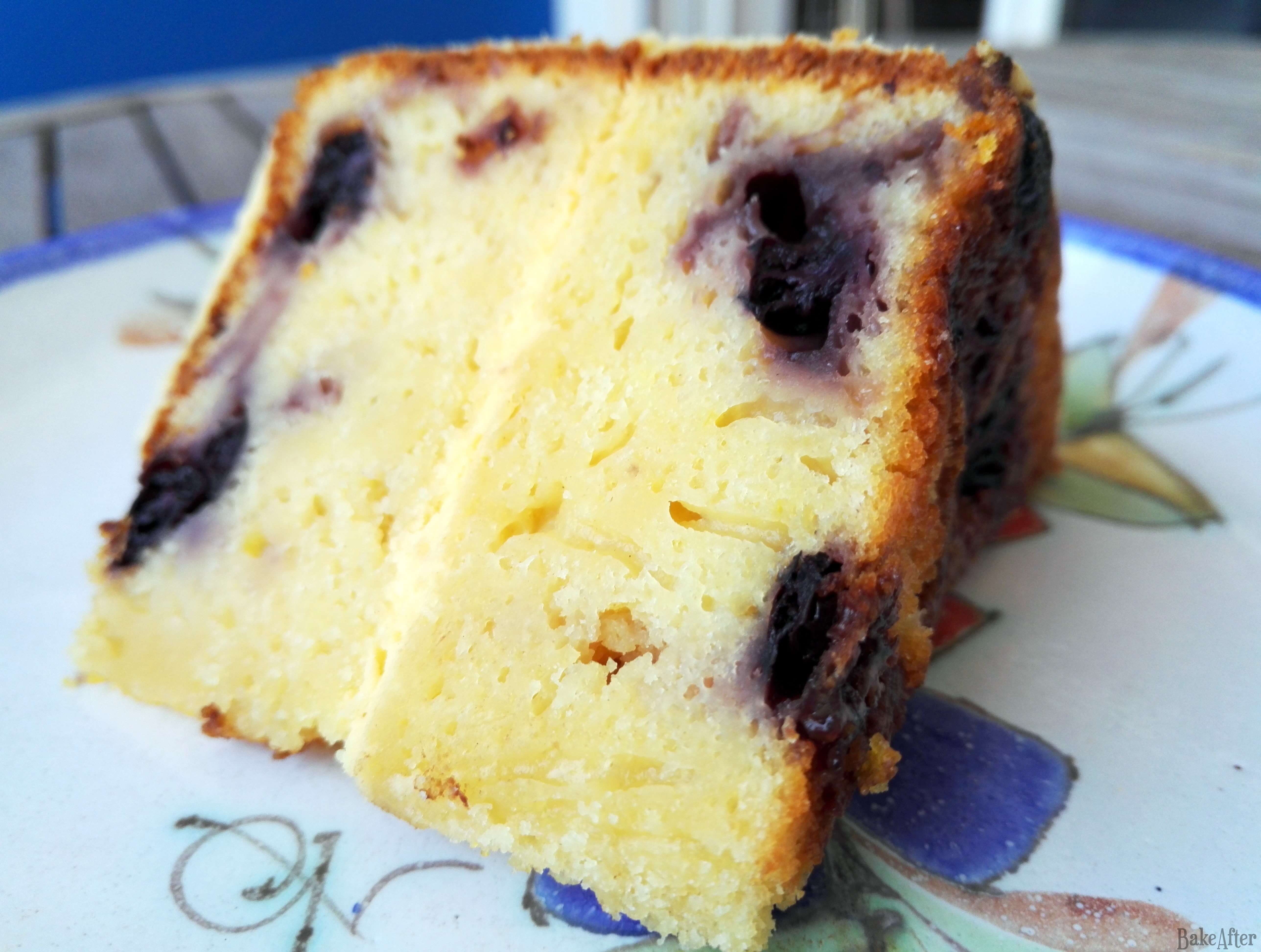 Moist Blueberry Lemon Pound Cake with Cream Cheese Frosting · Bake After Recipe