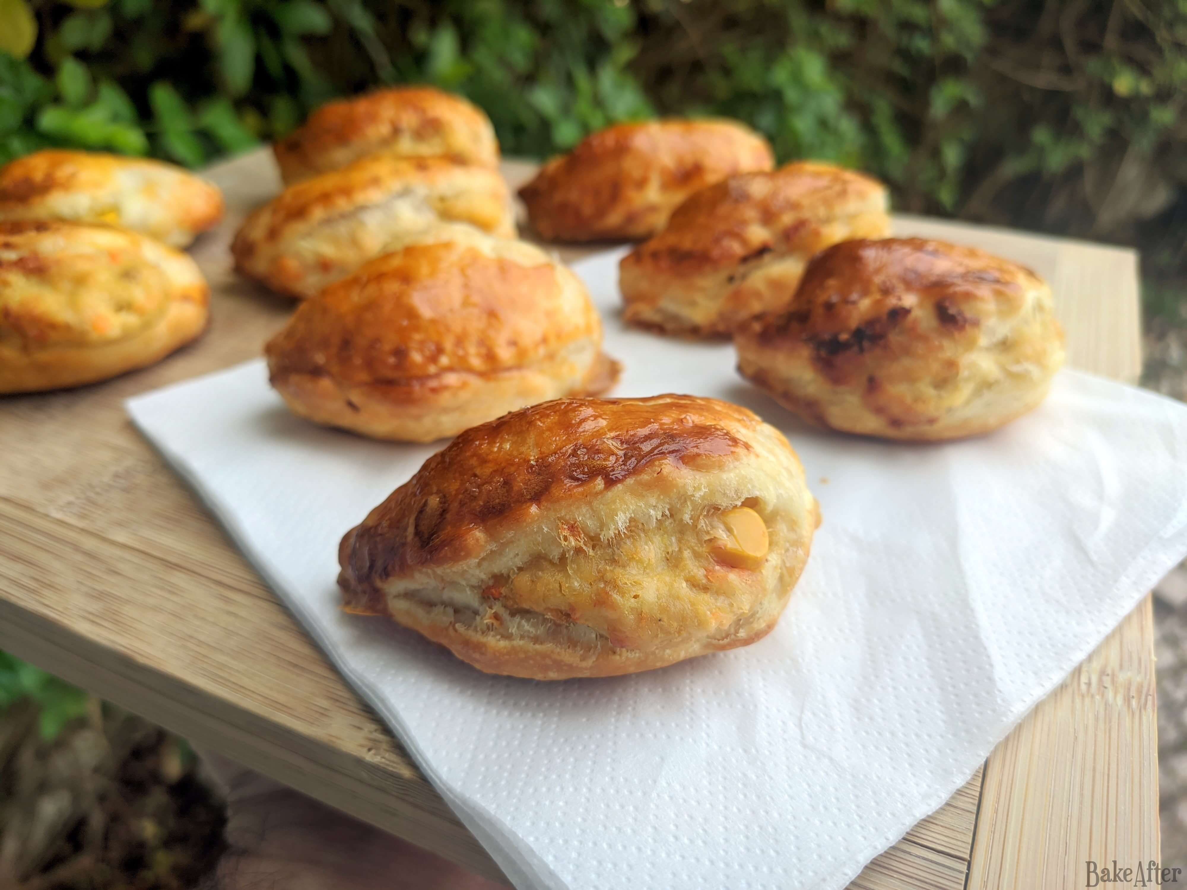 Golden Flaky Cheese & Tuna Melt Pastries · Bake After Recipe